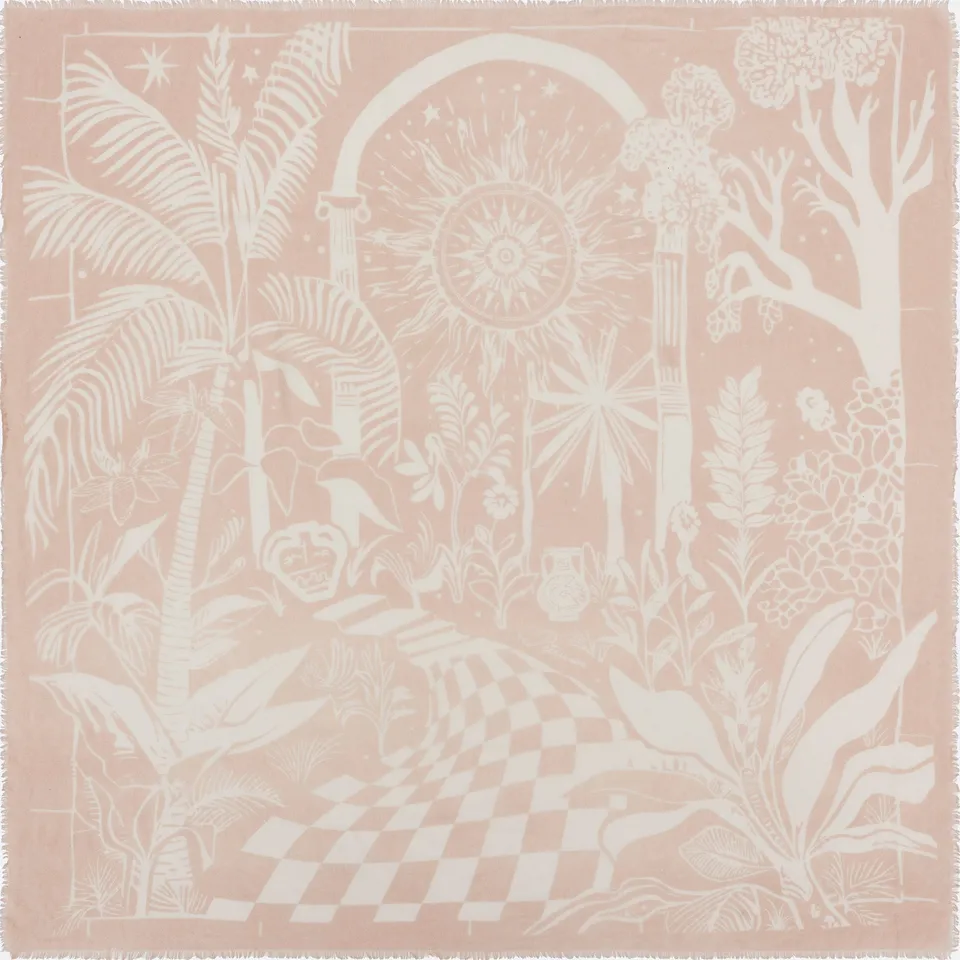 petrusse-cashmere-scarf-120-villa-beige-tole-120x120-cm image 1
