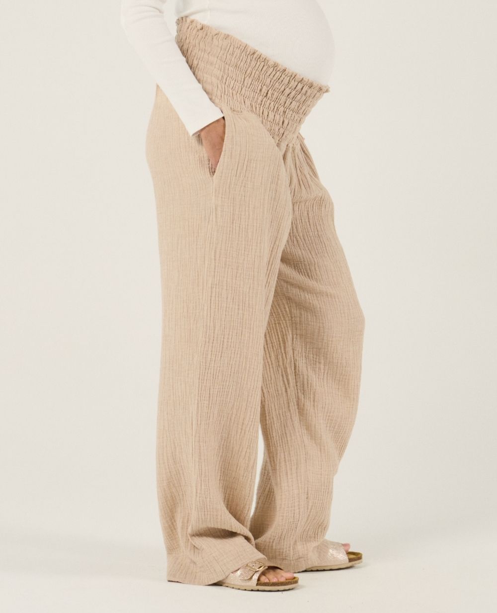 cache-c-ur-pantalon-de-maternit-myriam-beige image 1