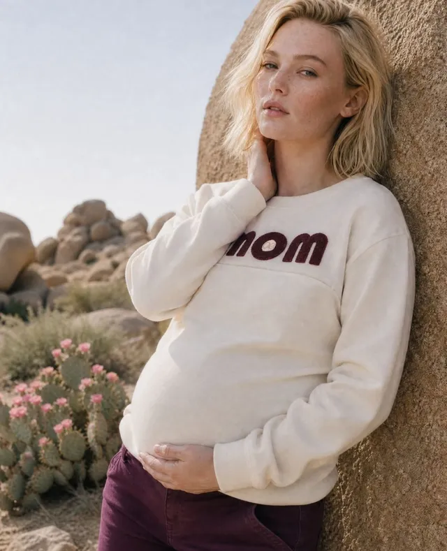 cache-c-ur-mom-sweat-de-grossesse-et-allaitement-ivoire image 1