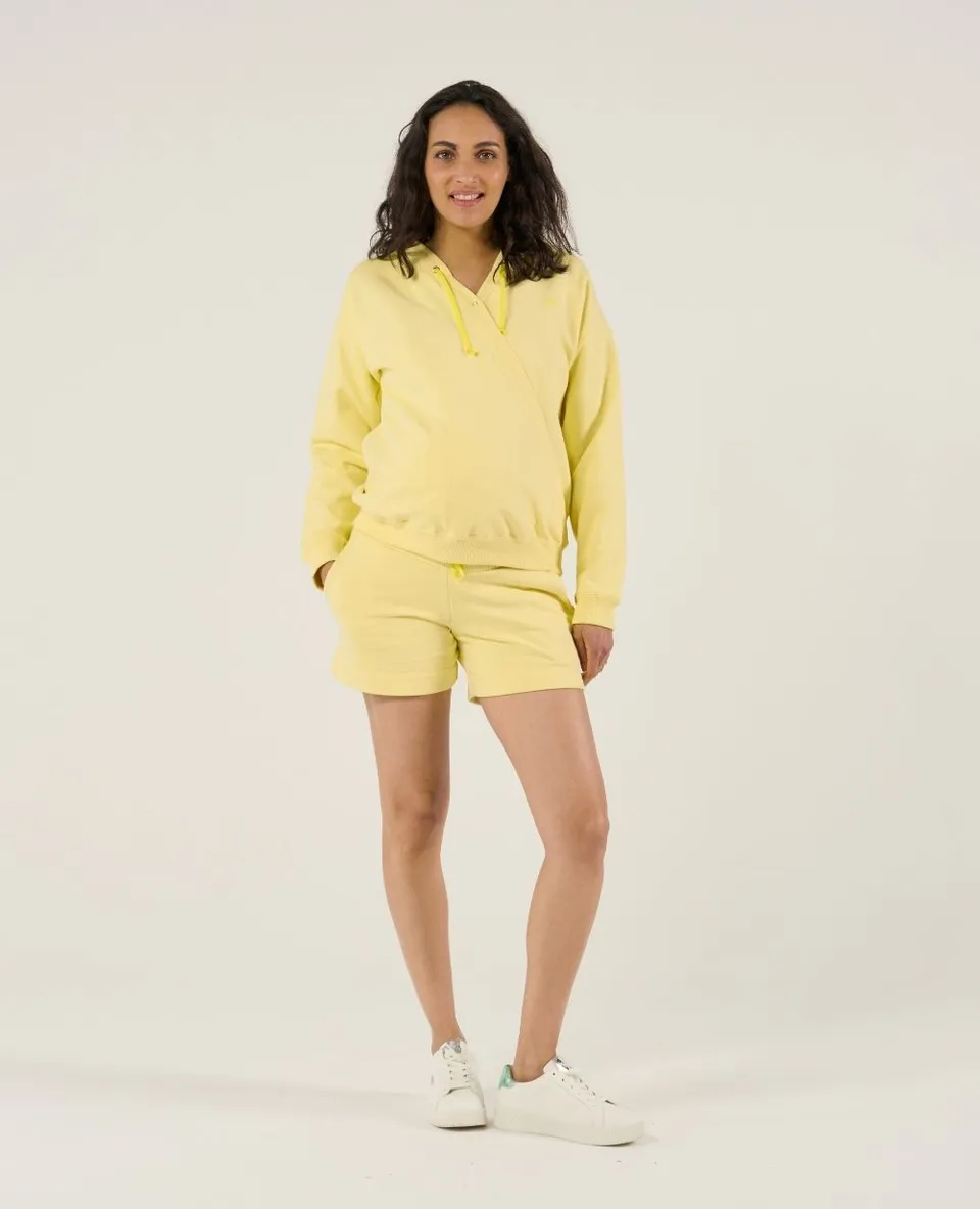 cache-c-ur-ensemble-coconut-vanille-hoodie-short-grossesse-et-allaitement image 1