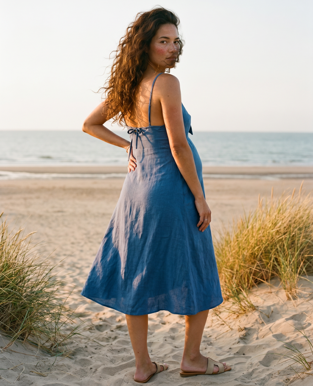 cache-c-ur-nolwenn-robe-allaitement-bleu image 2