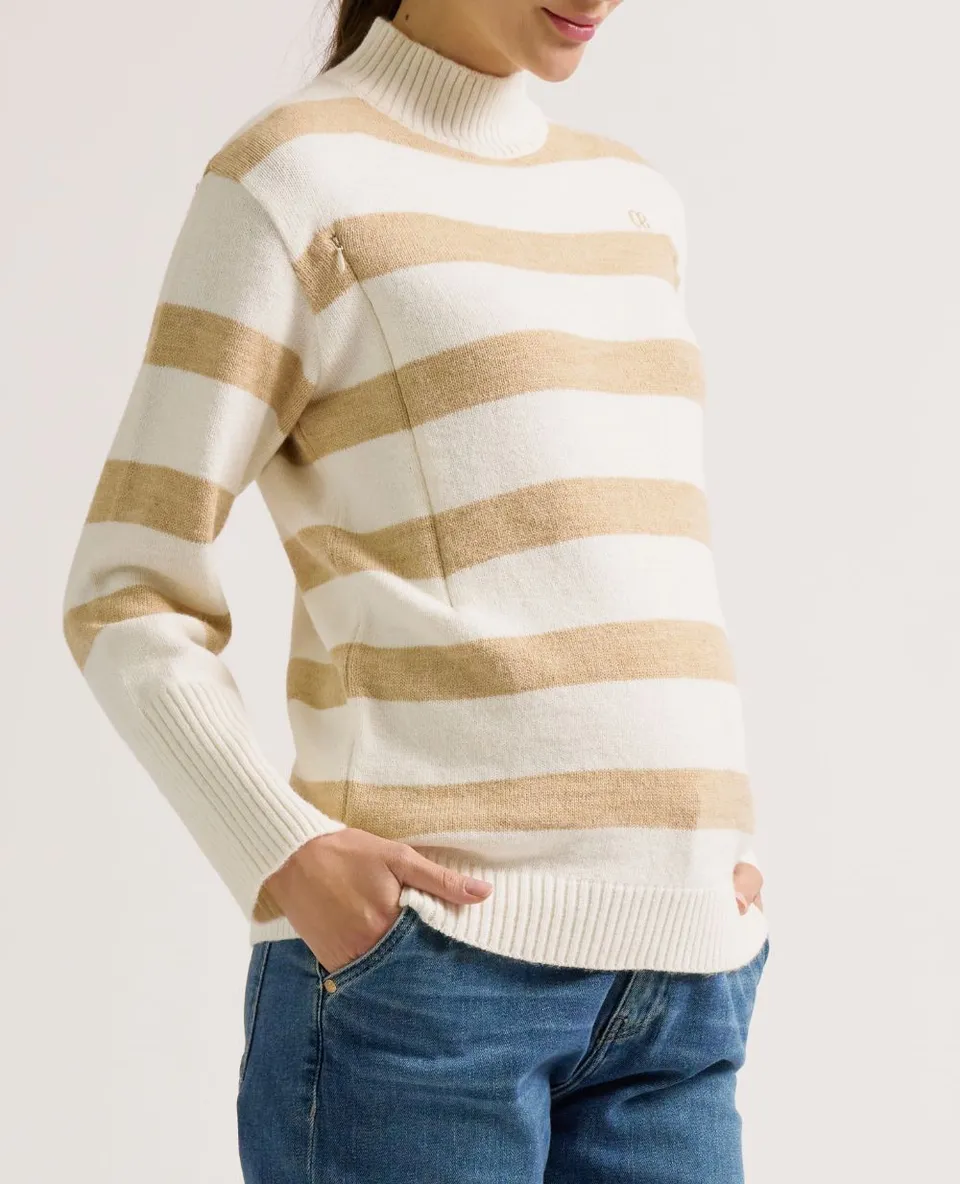 cache-c-ur-cabourg-pull-de-grossesse-et-allaitement-beige-ivoire image 1