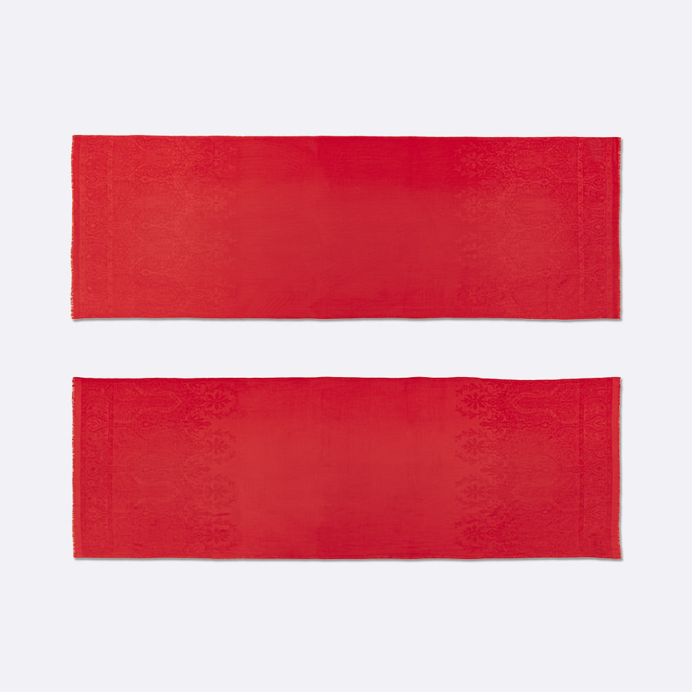 petrusse-palma-coquelicot-tole-jacquard-soie-et-laine image 2
