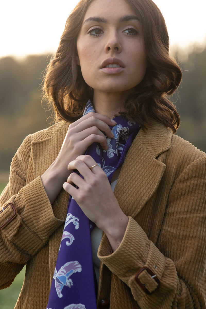petrusse-diane-ultraviolet-long-ruban-twill-de-soie image 6
