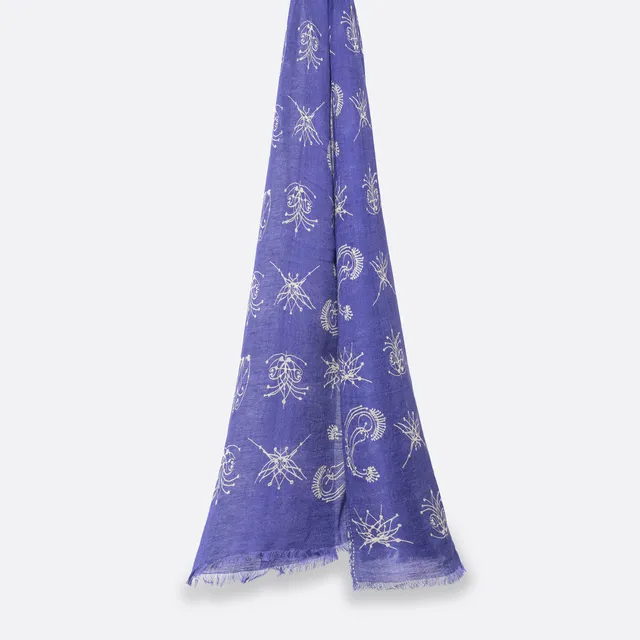 petrusse-anatole-violet-charpe-imprim-e-tie-and-dye image 1