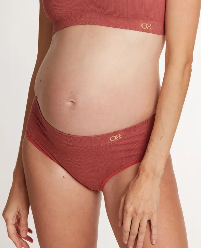 cache-c-ur-zo-slip-de-maternit-taille-basse-terracotta image 1