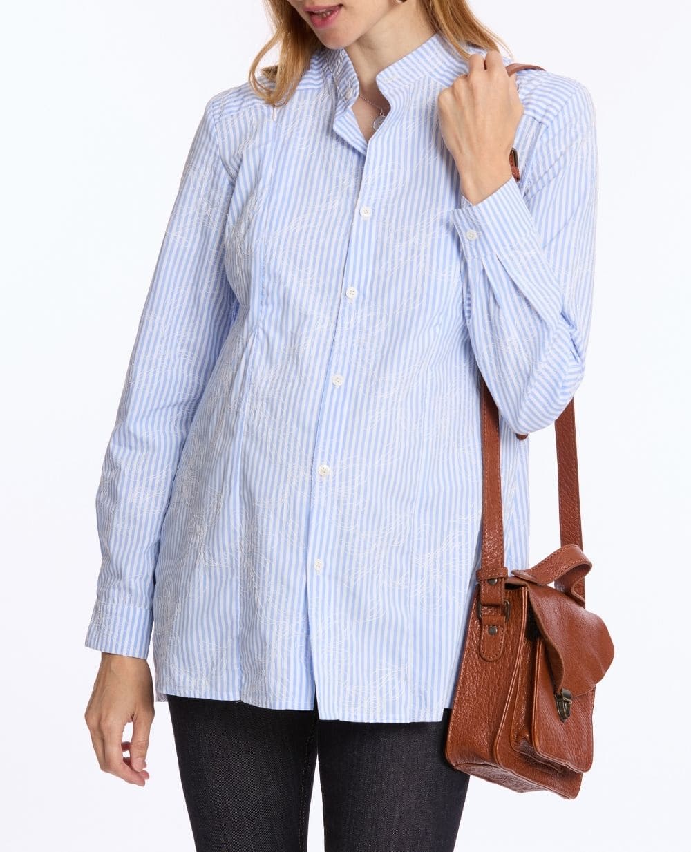cache-c-ur-camille-chemise-liquette-de-grossesse-et-d-allaitement-bleu image 2