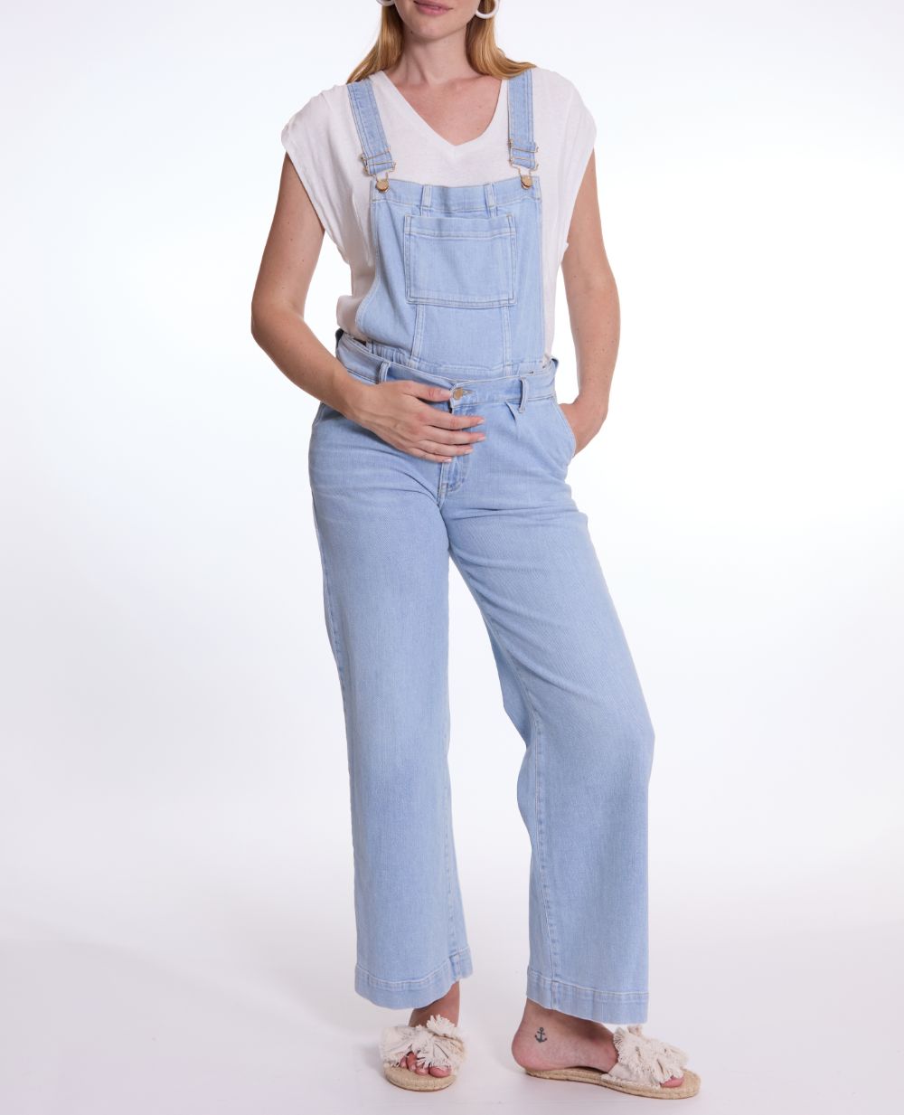 cache-c-ur-salopette-2-en-1-jean-kelly-haut-amovible-light-blue image 1