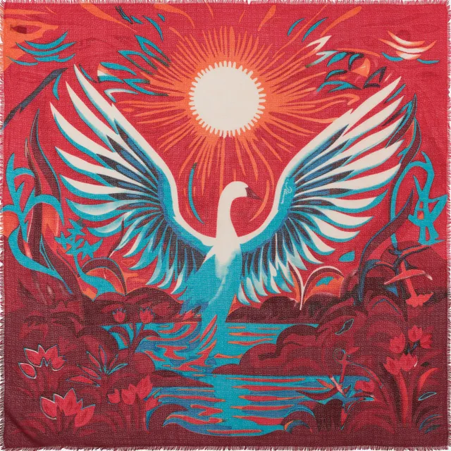 petrusse-carr-laine-et-soie-120-isadora-rouge-grand-foulard-franges image 1