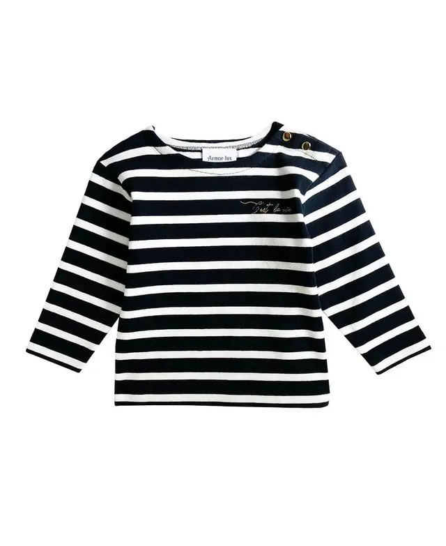 cache-c-ur-morgat-marini-re-b-b-manches-longues-marine-blanc image 1