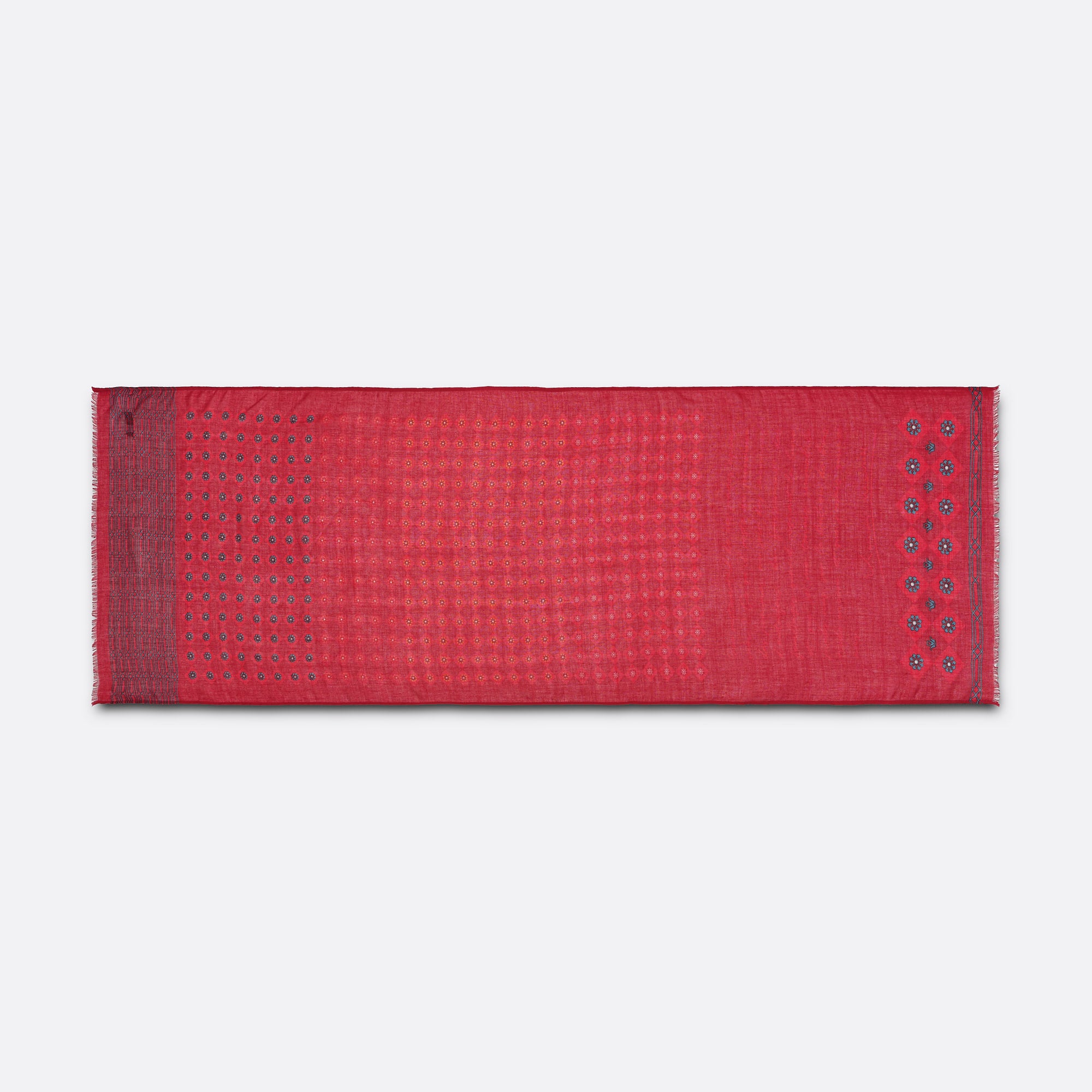 petrusse-malagar-rouge-tole-laine-et-soie-carreaux image 2