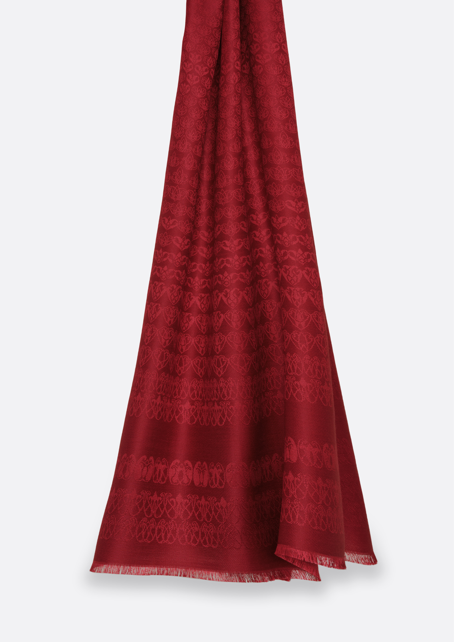 petrusse-ternit-rouge-longue-tole-jacquard-faux-uni image 2