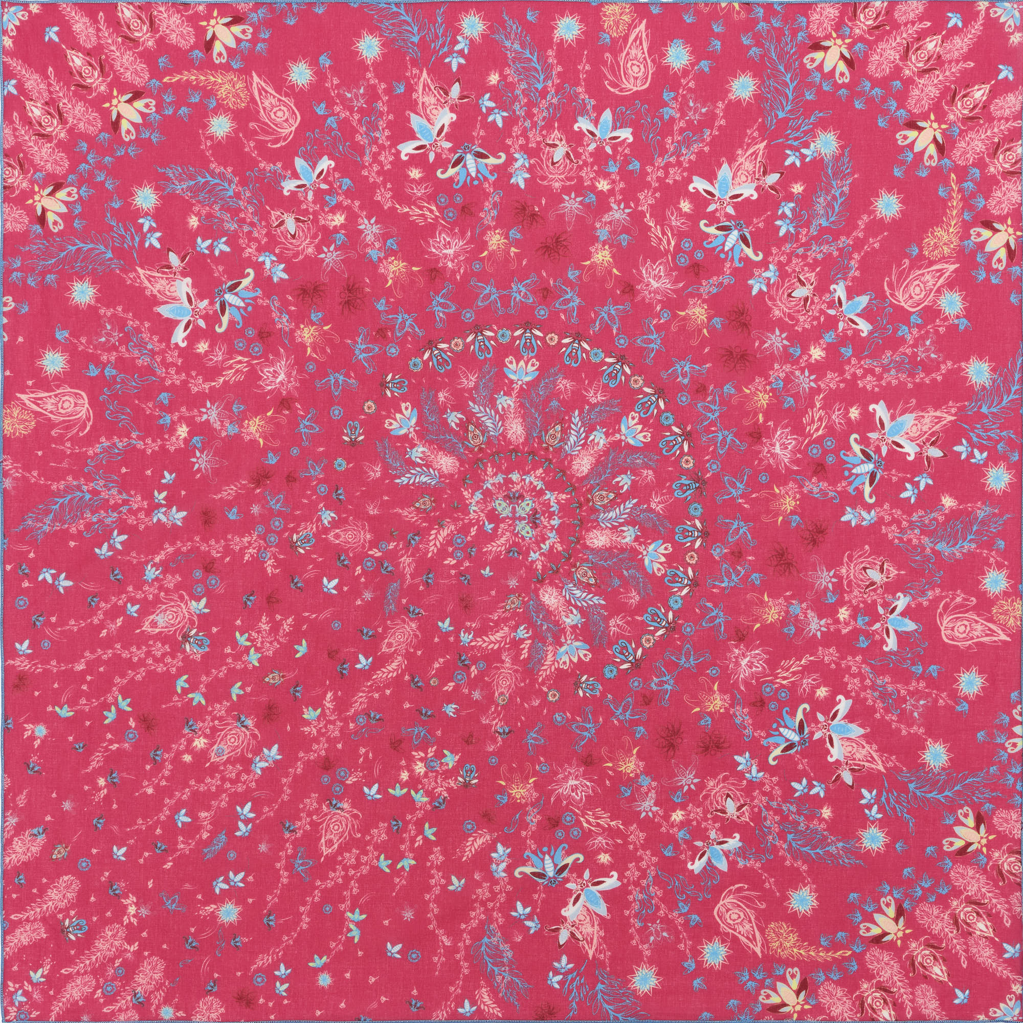 petrusse-oria-rose-carr-coton-65cm-abeilles image 1