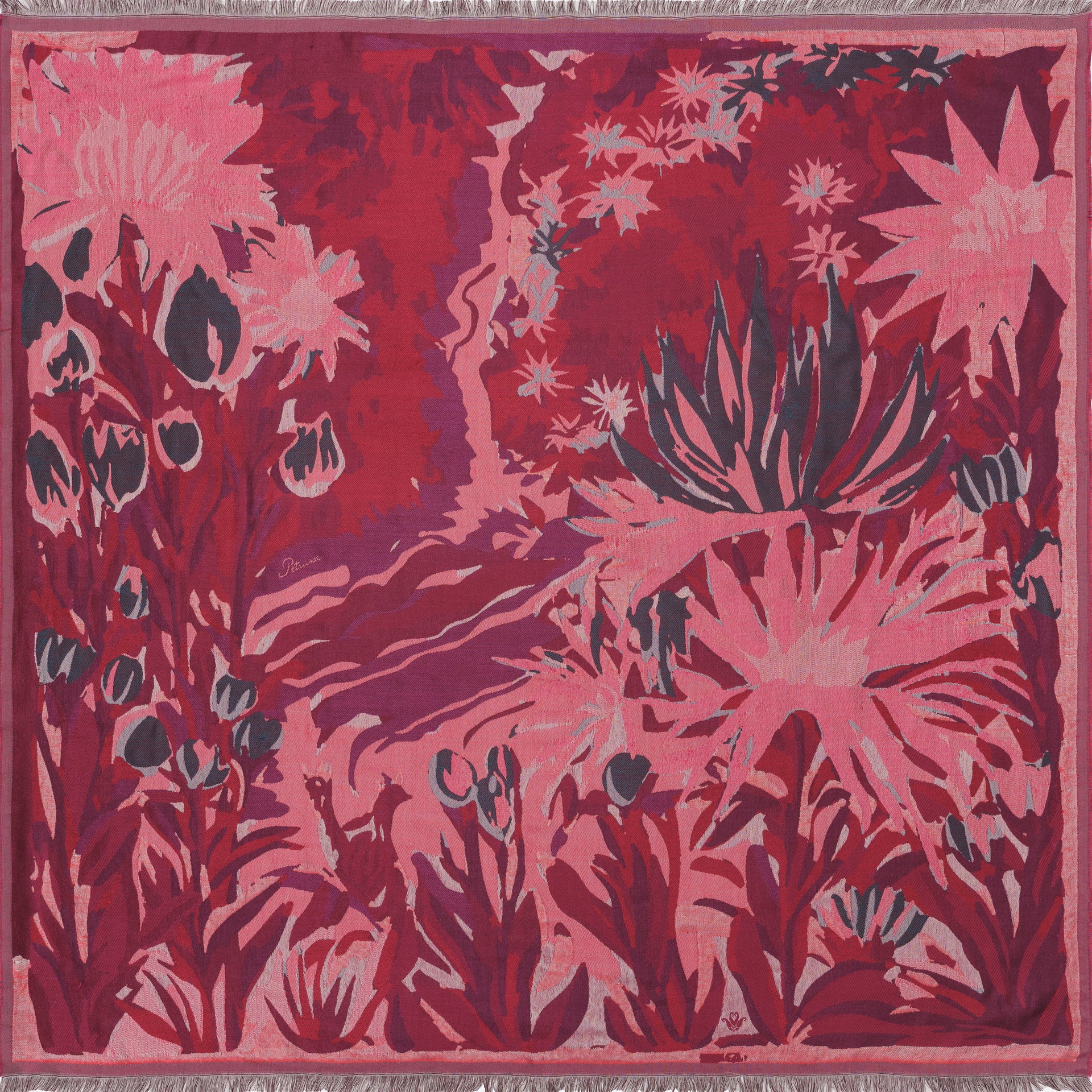 petrusse-silk-scarf-100-yse-burgundy-tole-100-soie image 1
