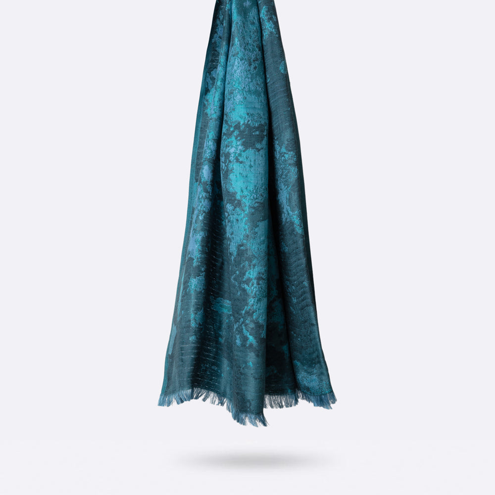 petrusse-mercure-emeraude-tole-jacquard-100-soie image 2