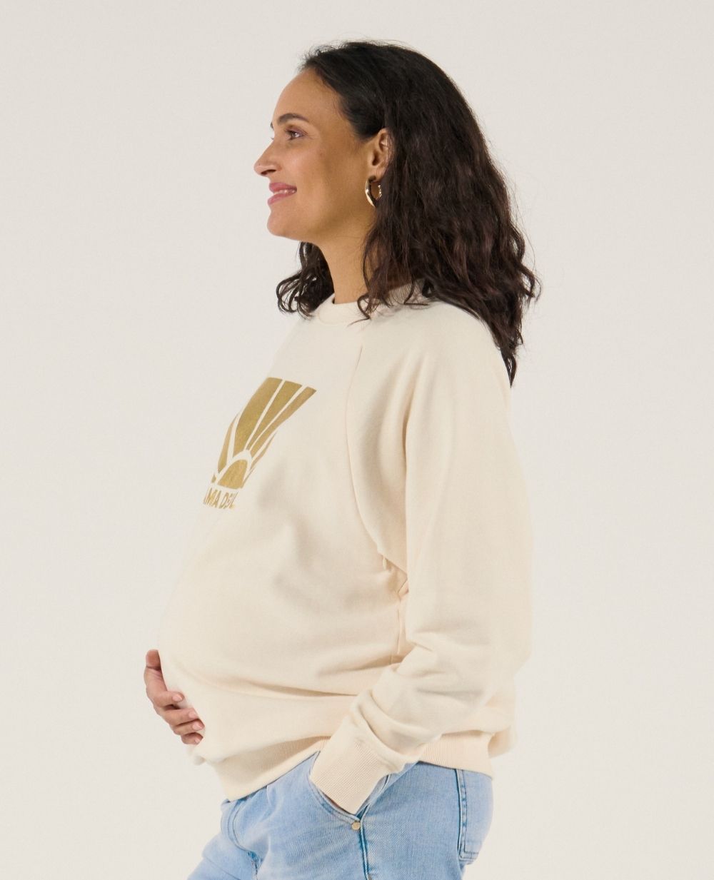 cache-c-ur-sunny-sweat-d-allaitement-ecru image 2