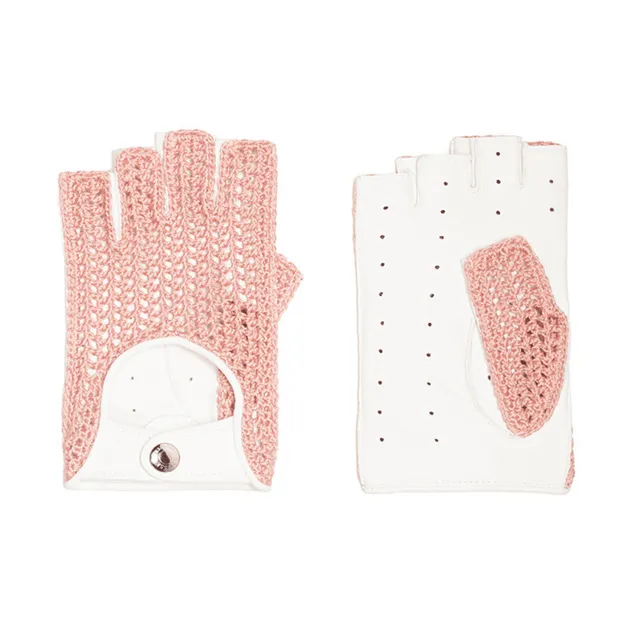 causse-rider-mitaines-de-conduite-en-cuir-et-crochet-pour-femme image 1