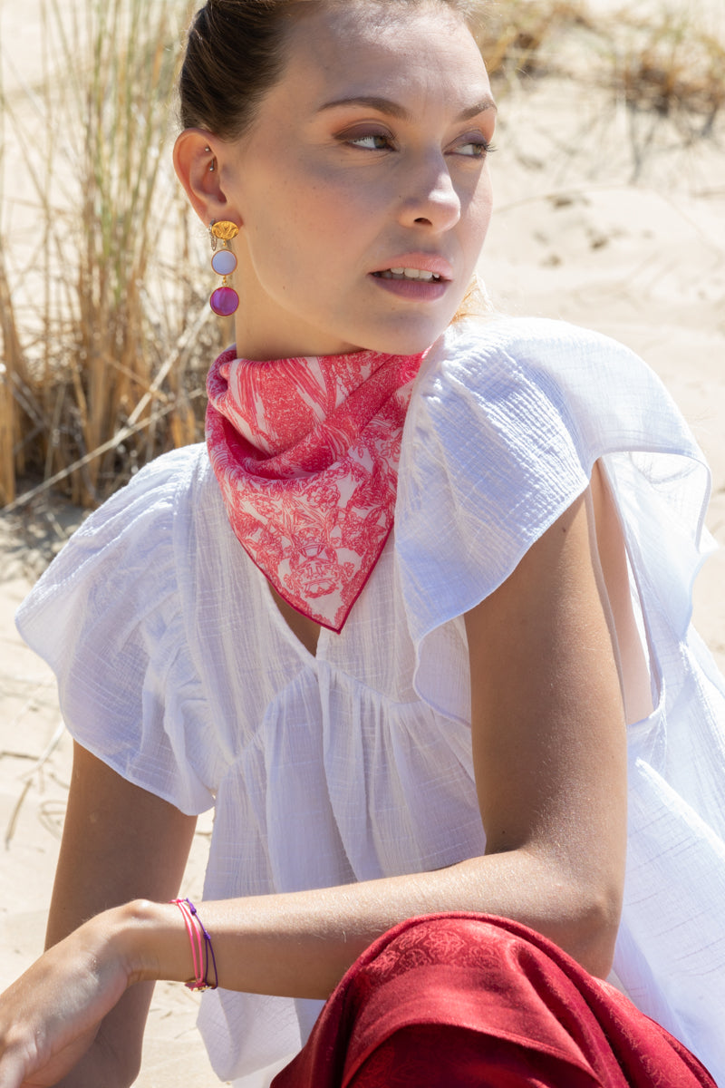 petrusse-boucles-d-oreilles-juliette-fuchsia image 2
