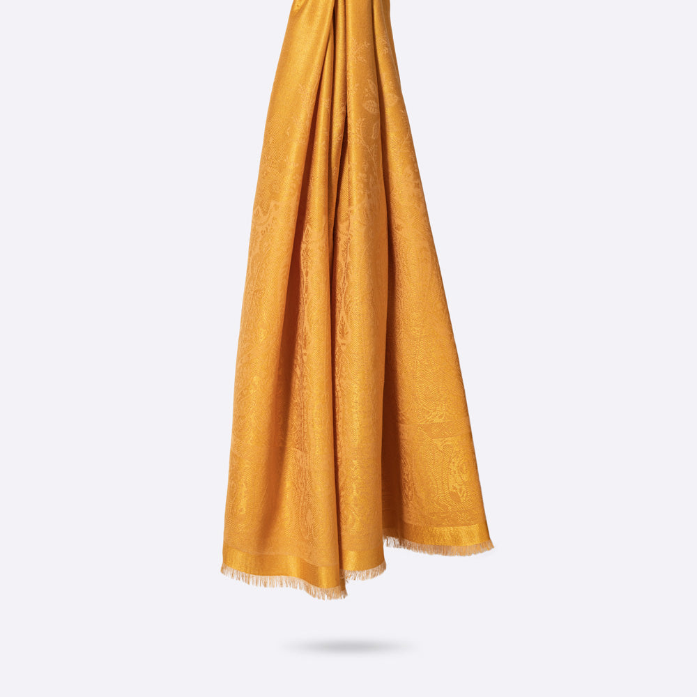 petrusse-tole-palma-ochre-tole-jacquard-motif-cachemire image 1