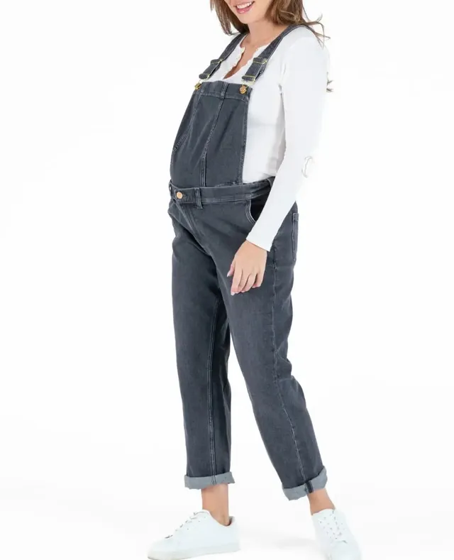 cache-c-ur-salopette-2-en-1-jean-carrie-haut-amovible-gris-used image 1