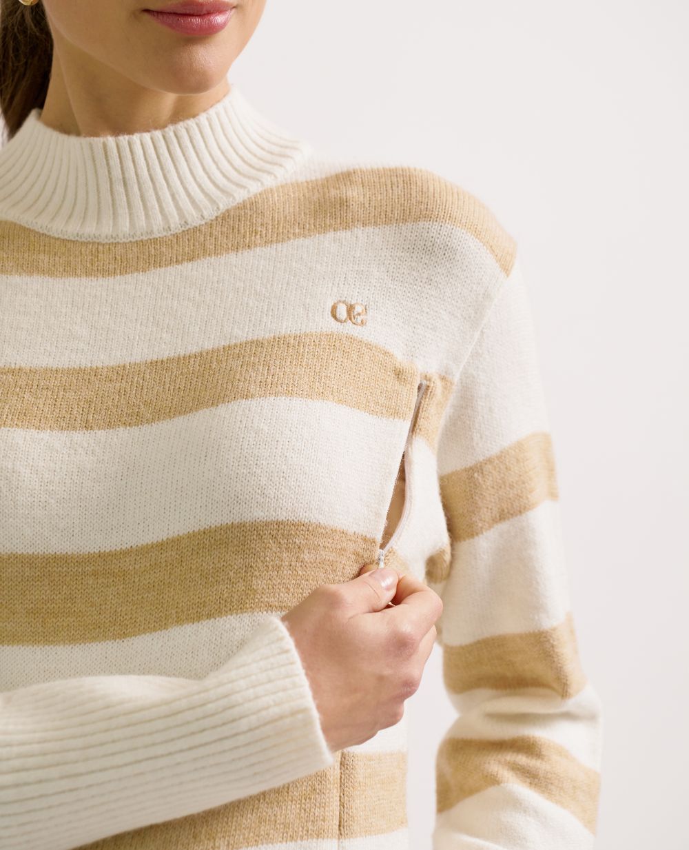 cache-c-ur-robe-pull-grossesse-et-allaitement-normandie-beige-ivoire image 7
