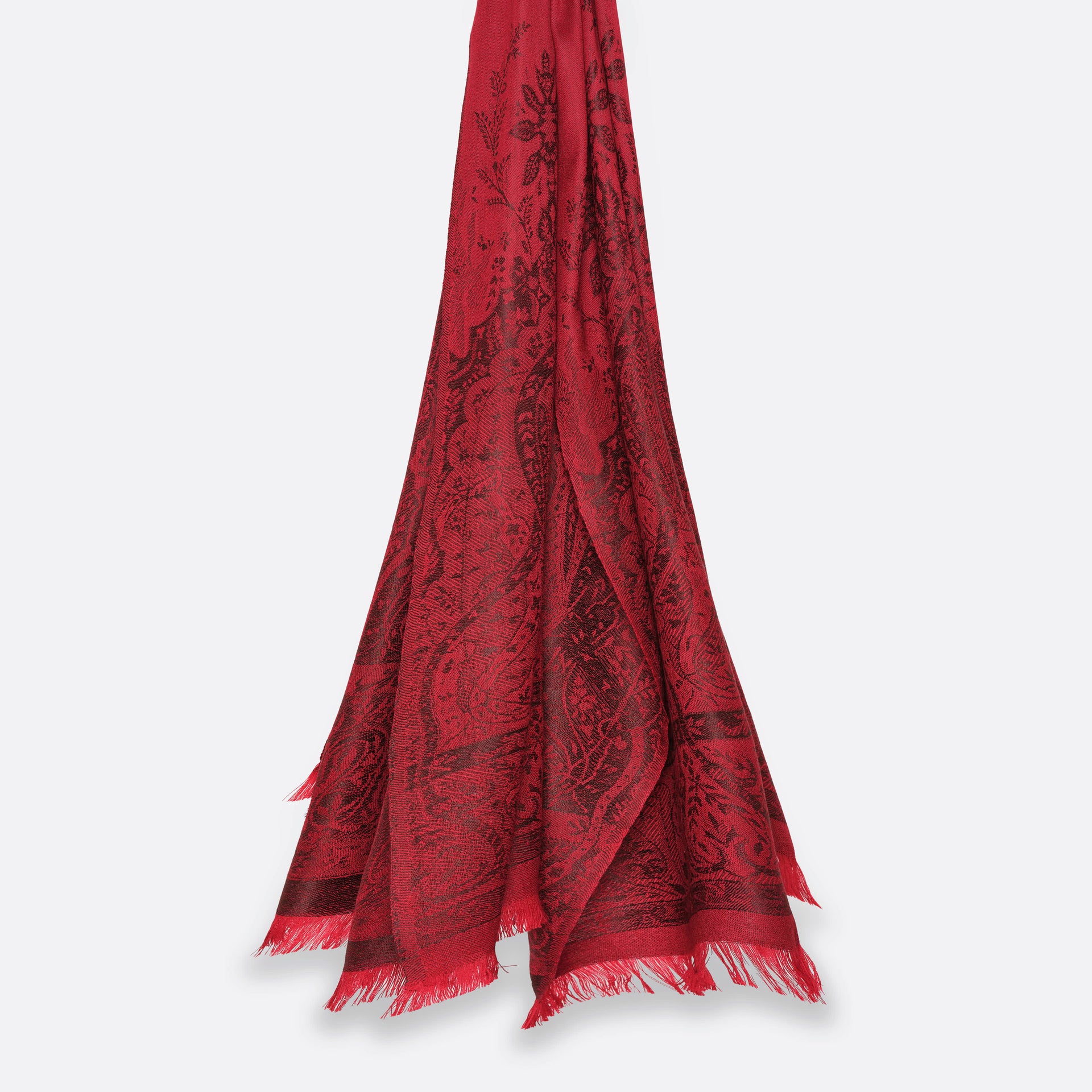 petrusse-palma-red-burgundy-tole-jacquard-fine-motif-cachemire image 1