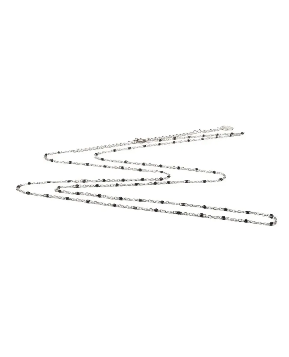 cache-c-ur-cha-ne-bola-chiamangeli-argent-e-perles-noires image 1