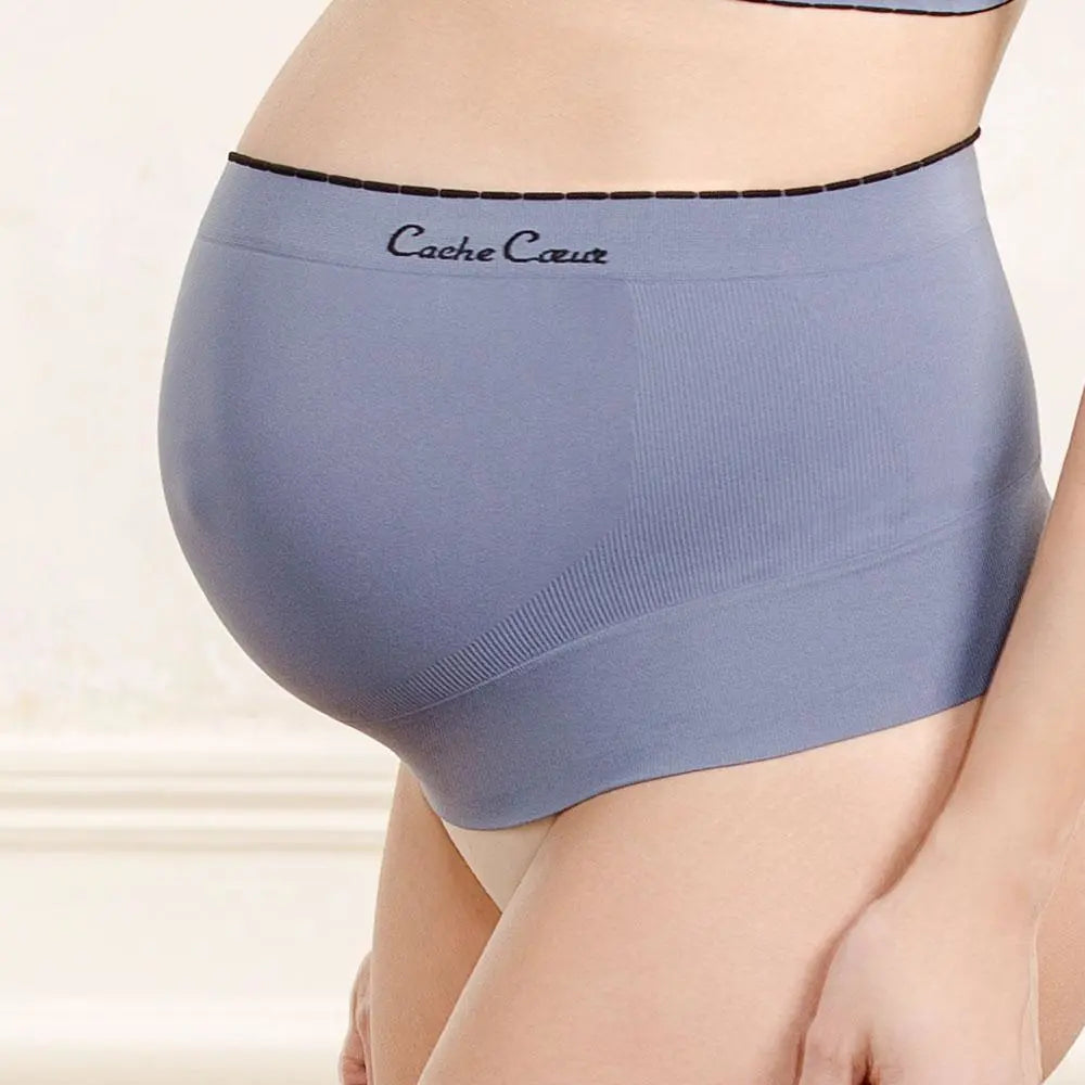 cache-c-ur-illusion-ceinture-de-maintien-de-grossesse-gris image 3
