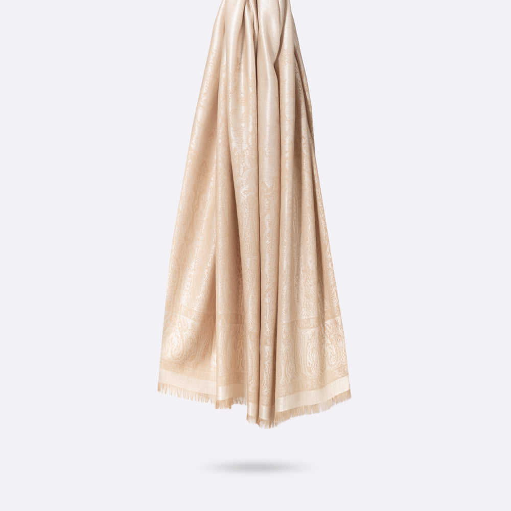 petrusse-palma-nacre-tole-jacquard-soie-et-laine image 2