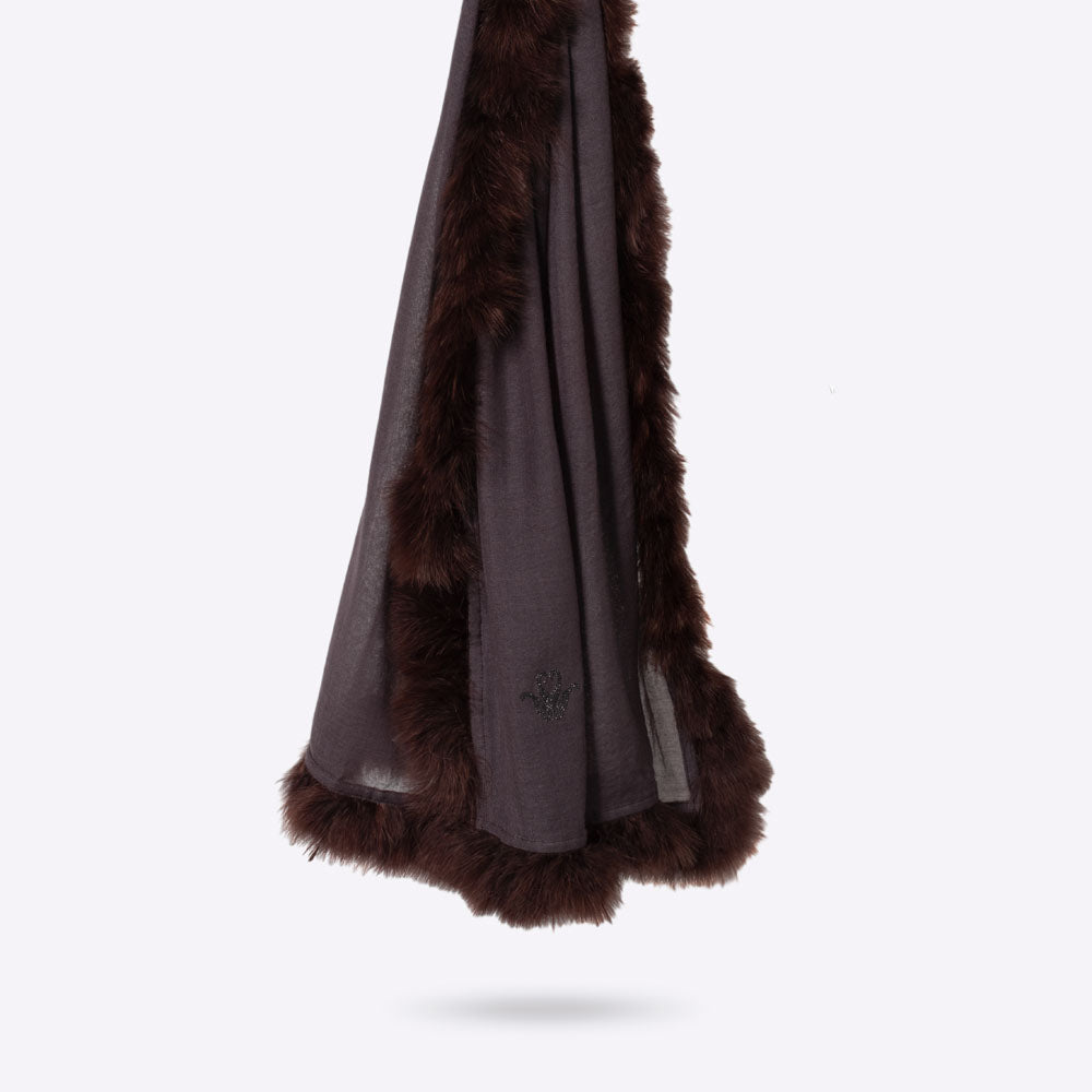 petrusse-amour-cacao-tole-laine-et-soie-plumes image 1